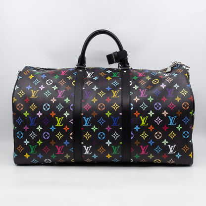 Keepall 50 Bandouliere LV x TM Black Multicolore