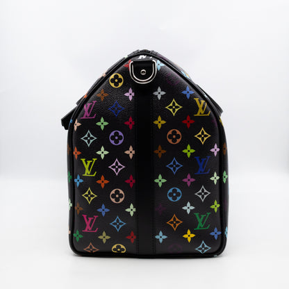Keepall 50 Bandouliere LV x TM Black Multicolore
