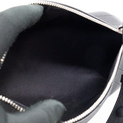 Small Blondie Shoulder Bag Black Diagonal Quilted Leather