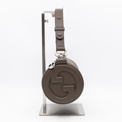 Small Blondie Shoulder Bag Diagonal Quilted Olive Leather