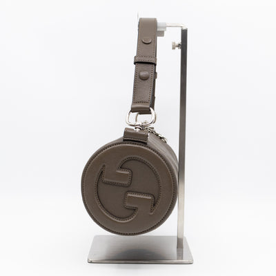 Small Blondie Shoulder Bag Diagonal Quilted Olive Leather