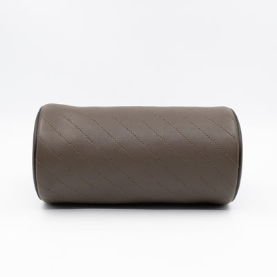 Small Blondie Shoulder Bag Diagonal Quilted Olive Leather