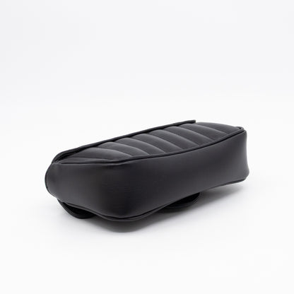 GG Marmont Flap Matelassé Super Mini Black Leather