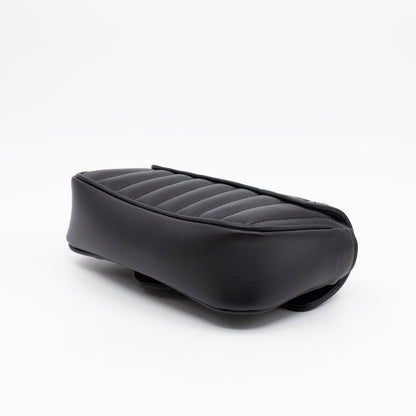 GG Marmont Flap Matelassé Super Mini Black Leather