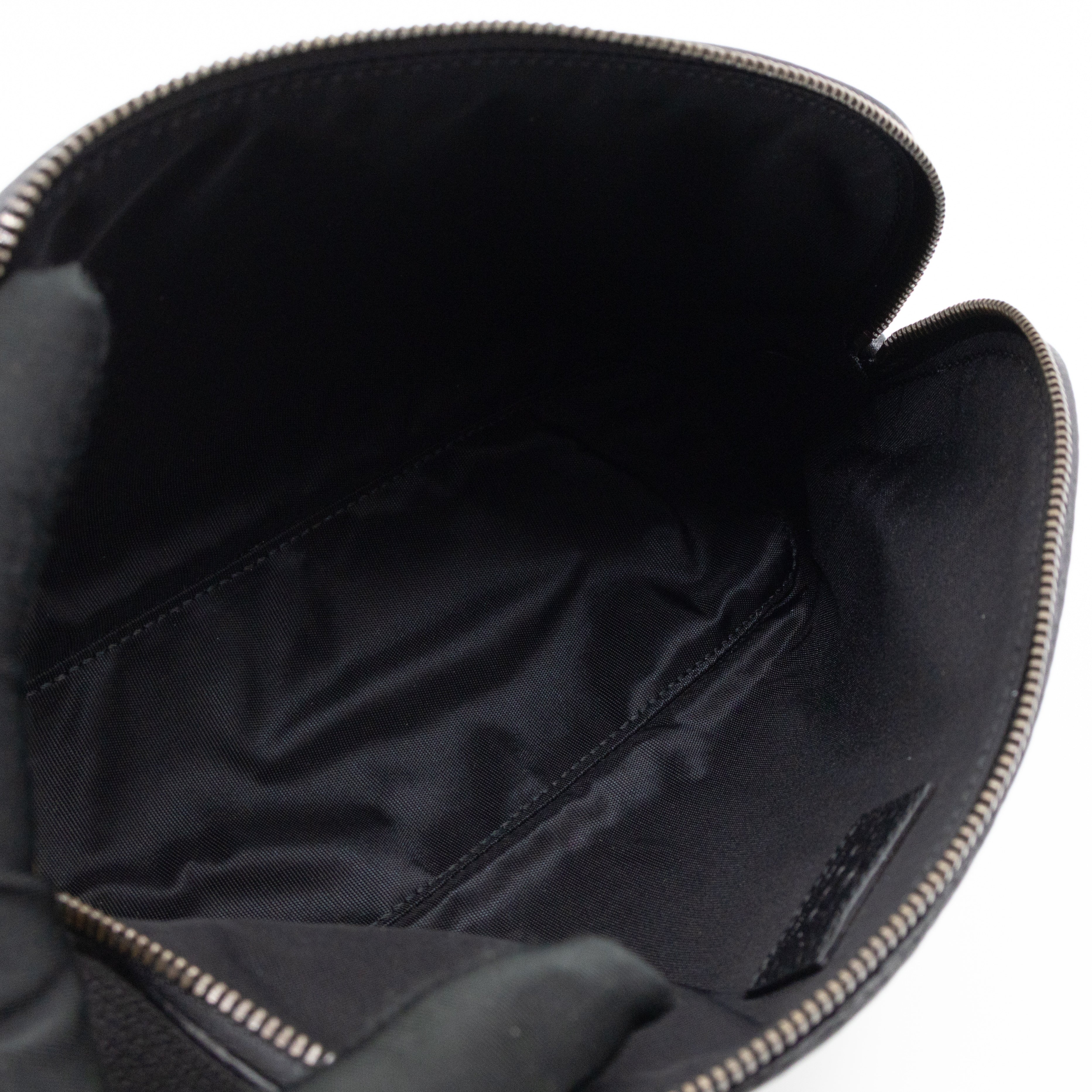 Bamboo-Puller Double G Beauty Case Black Leather