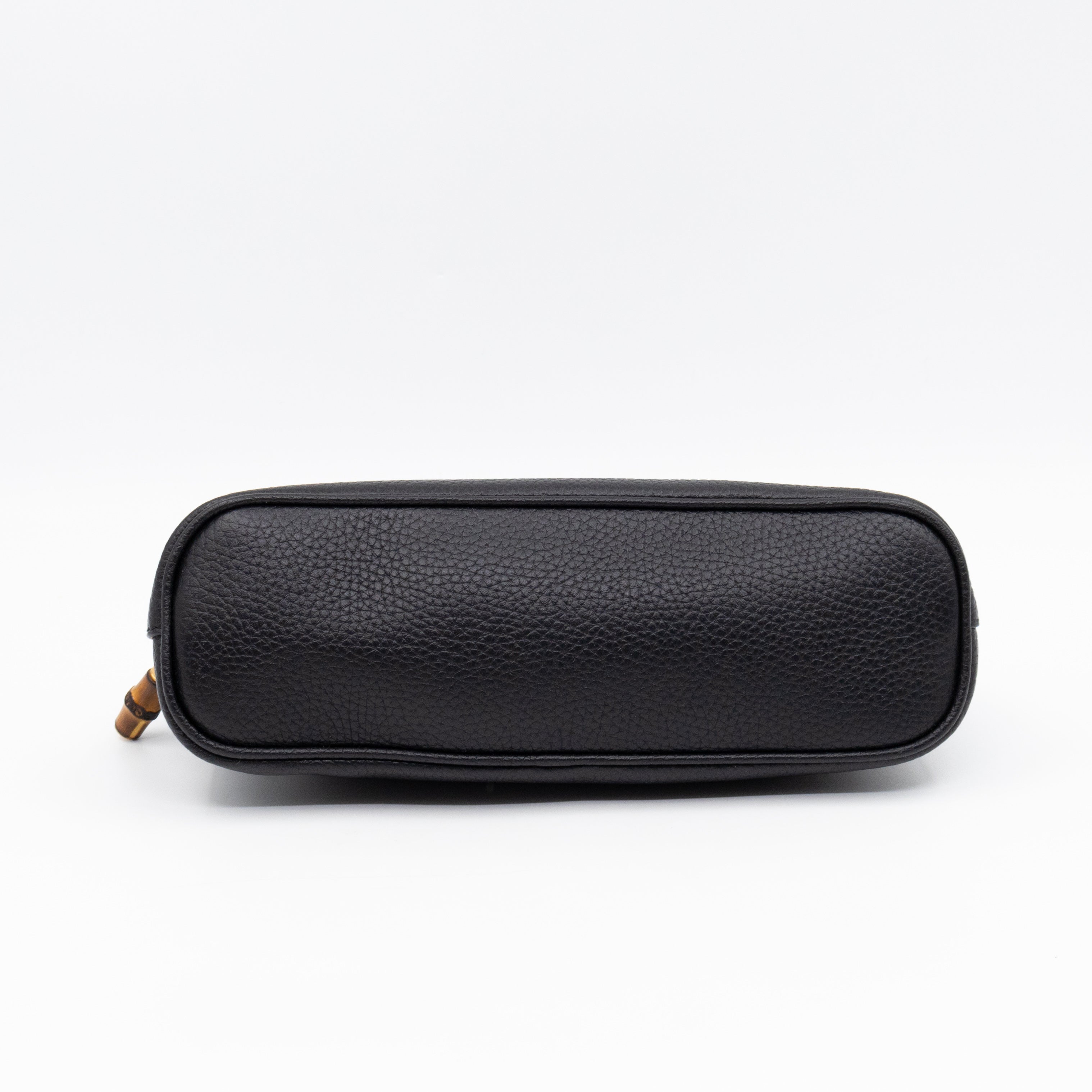 Bamboo-Puller Double G Beauty Case Black Leather