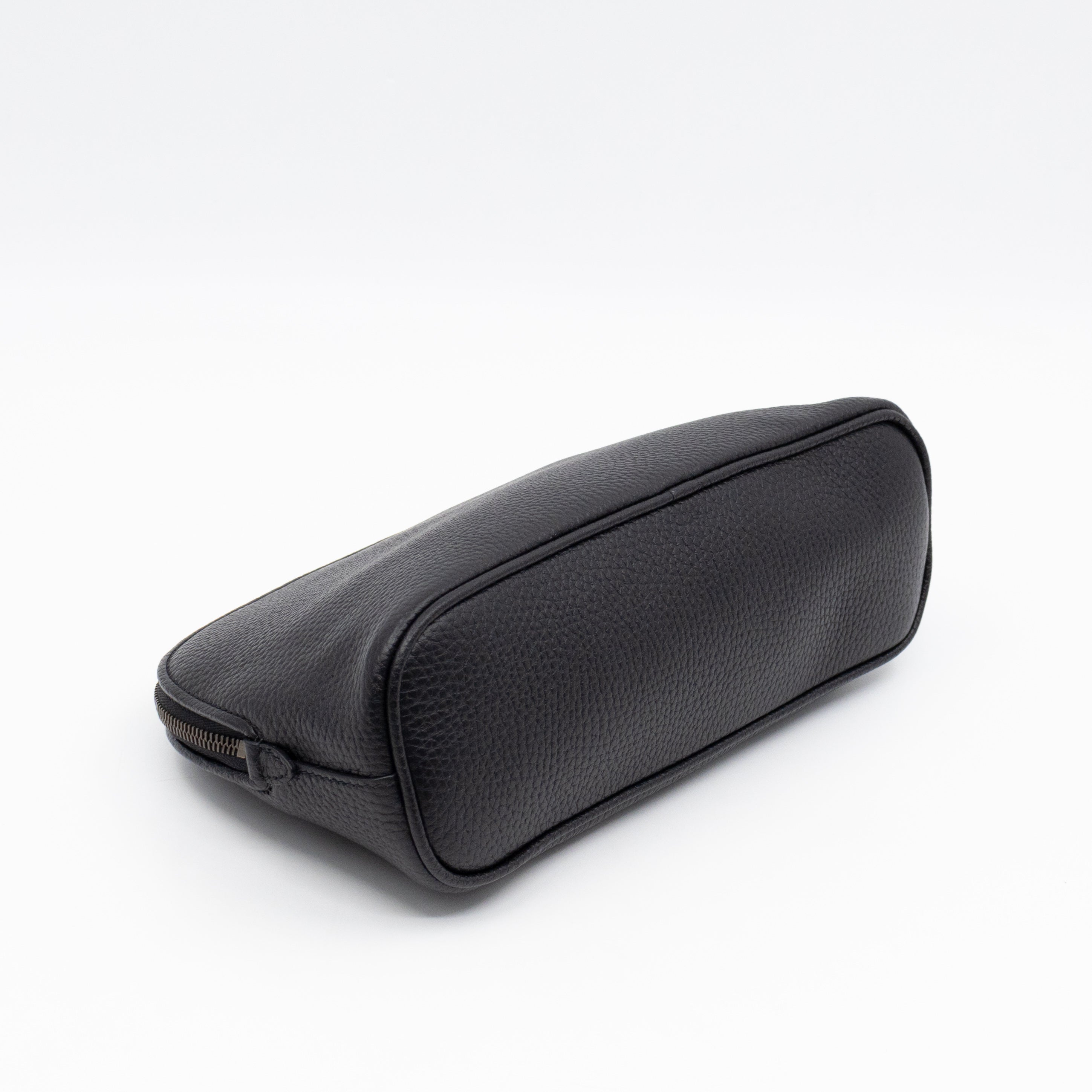 Bamboo-Puller Double G Beauty Case Black Leather