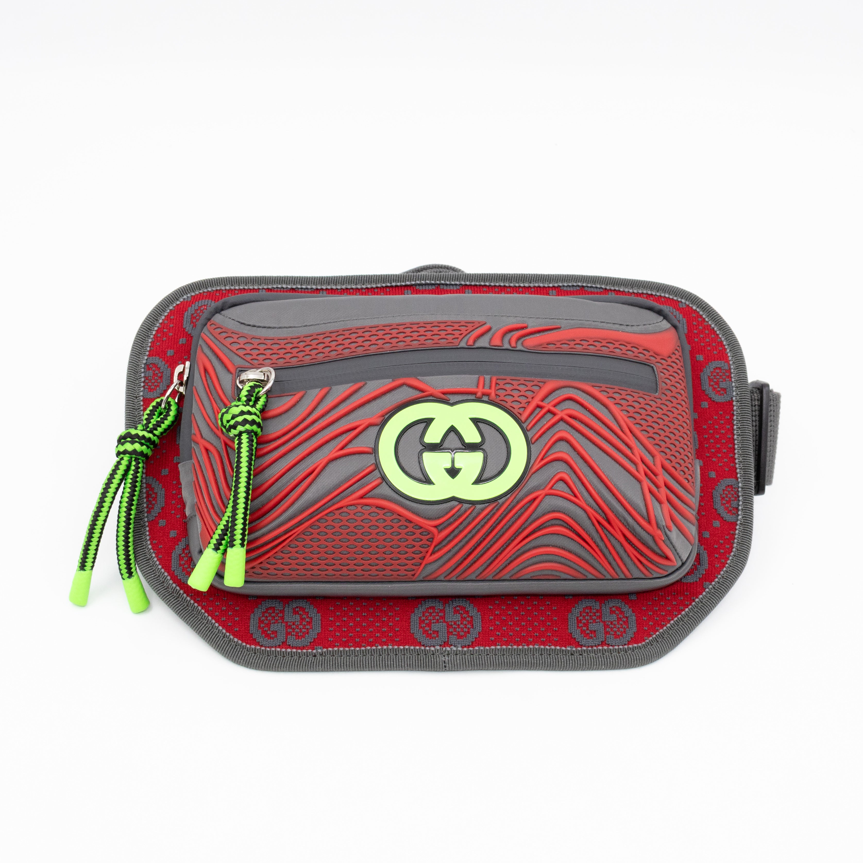 Sling Belt Bag Jersey GG Alloy Grey