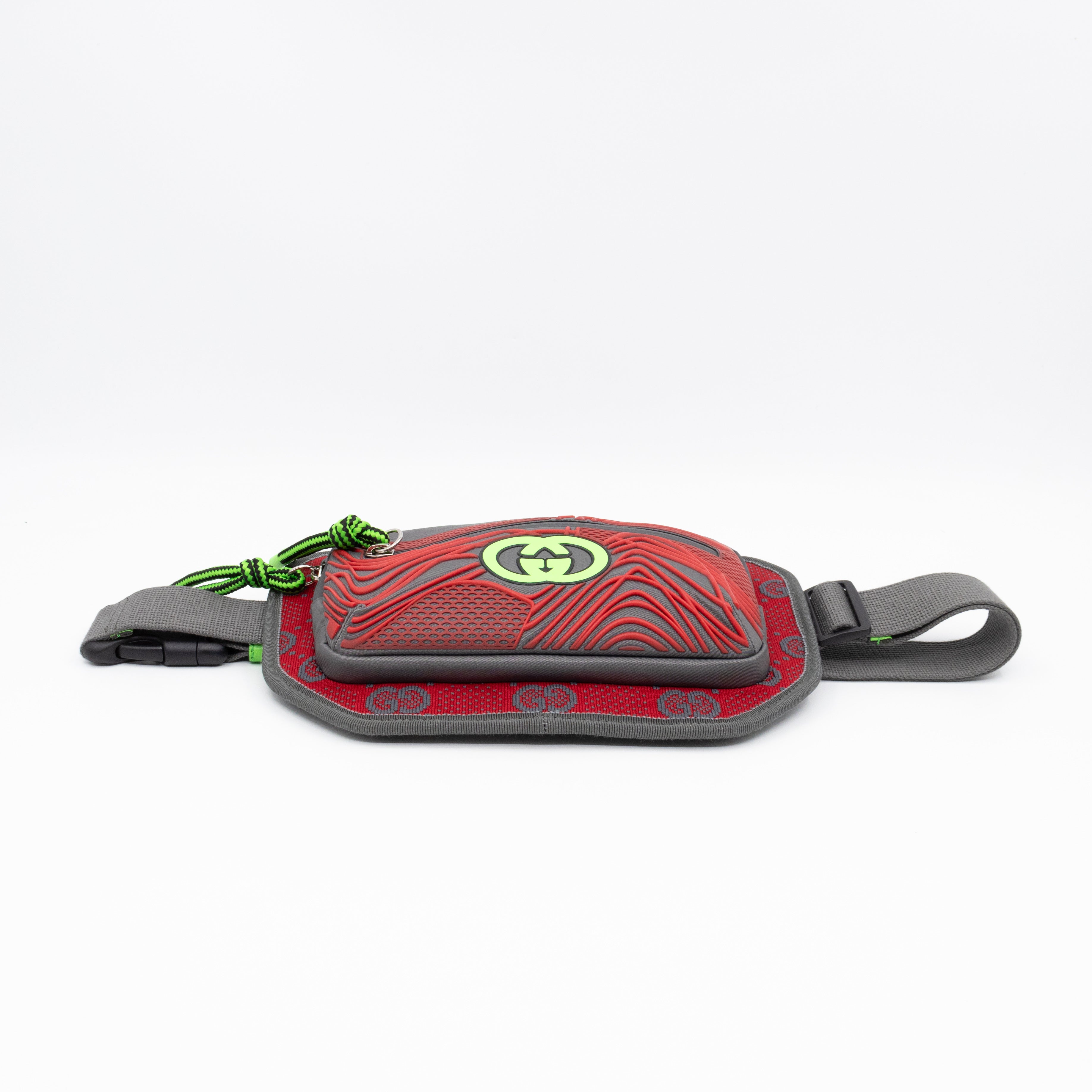 Sling Belt Bag Jersey GG Alloy Grey