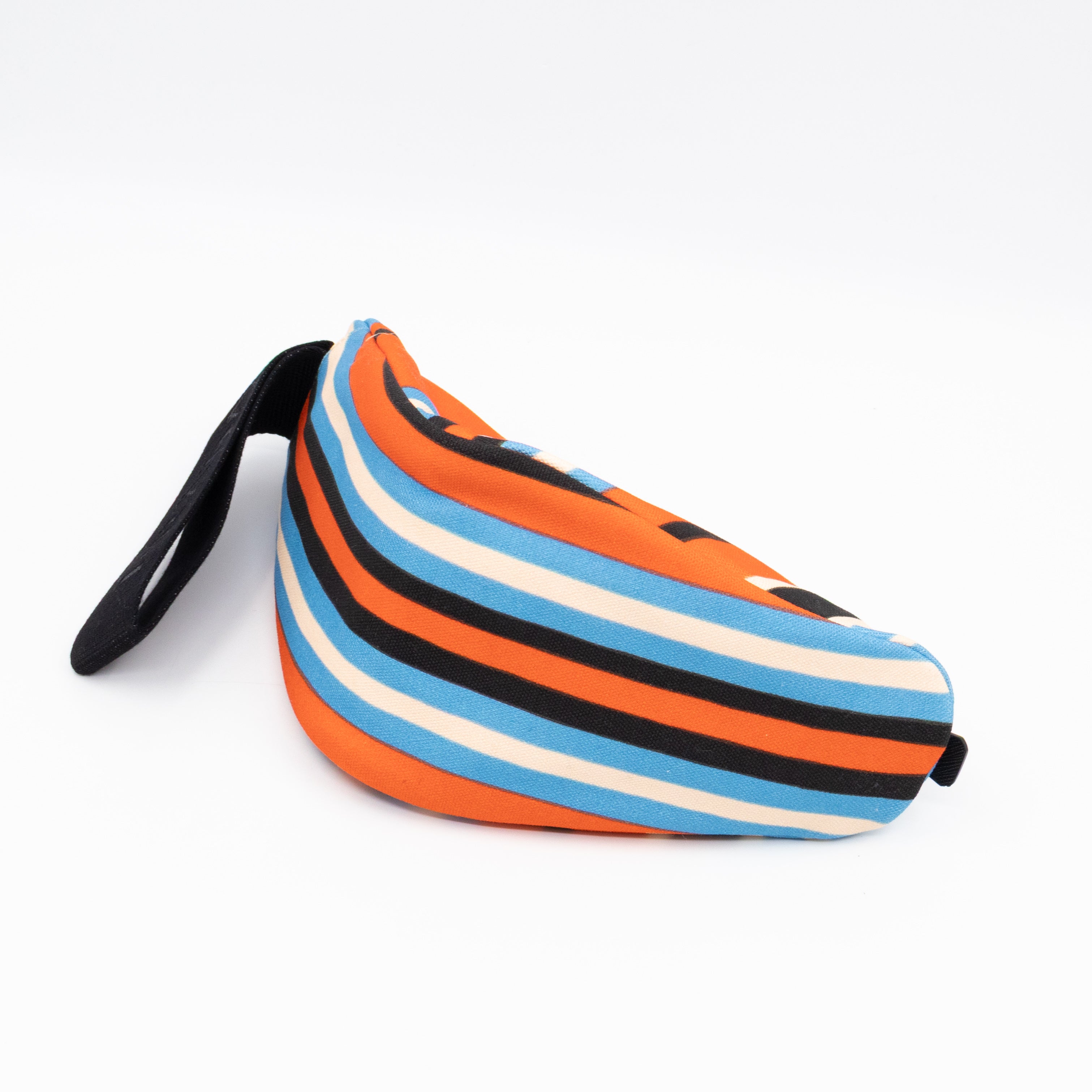 Wristlet Triangle Clutch Bag Arancio Canvas