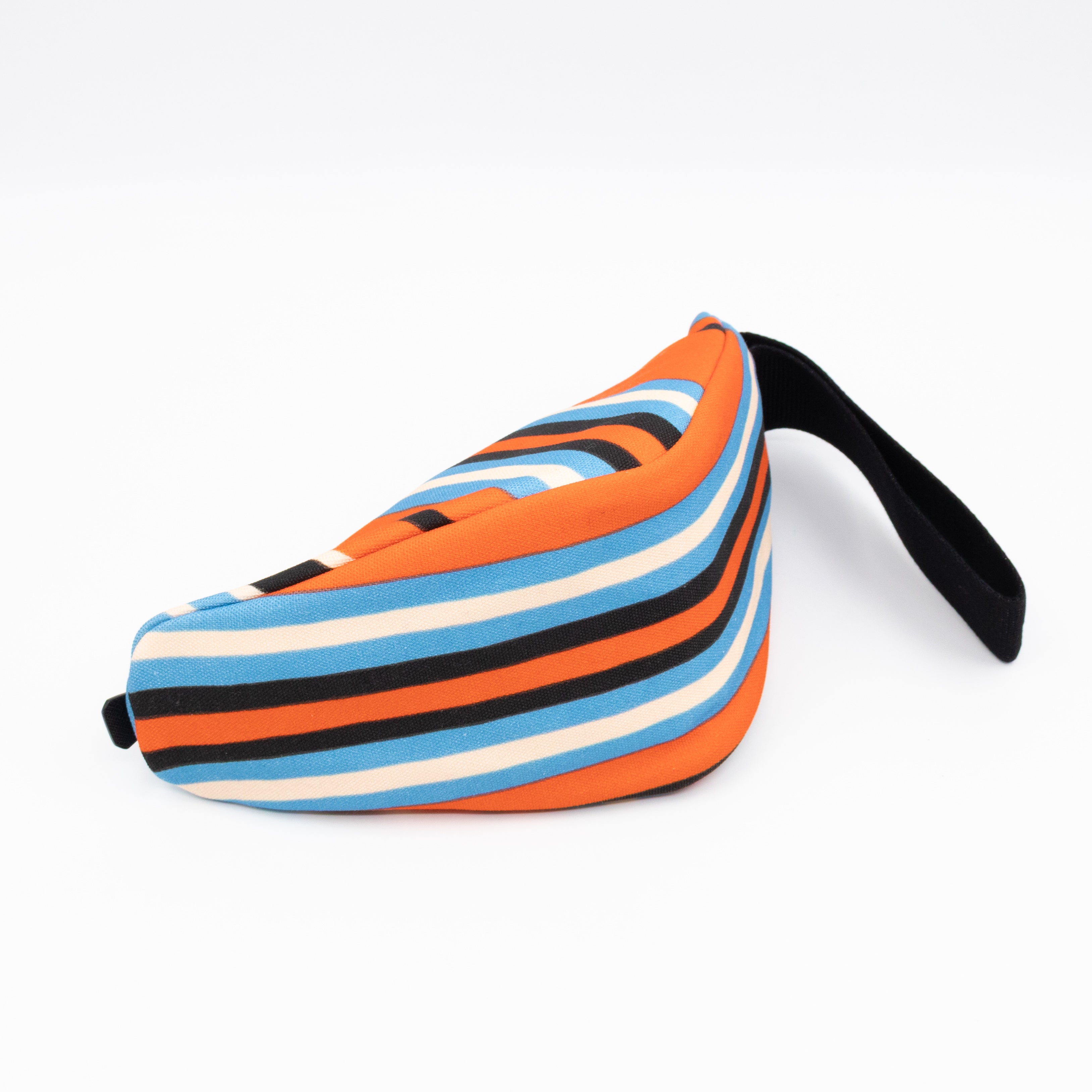 Wristlet Triangle Clutch Bag Arancio Canvas