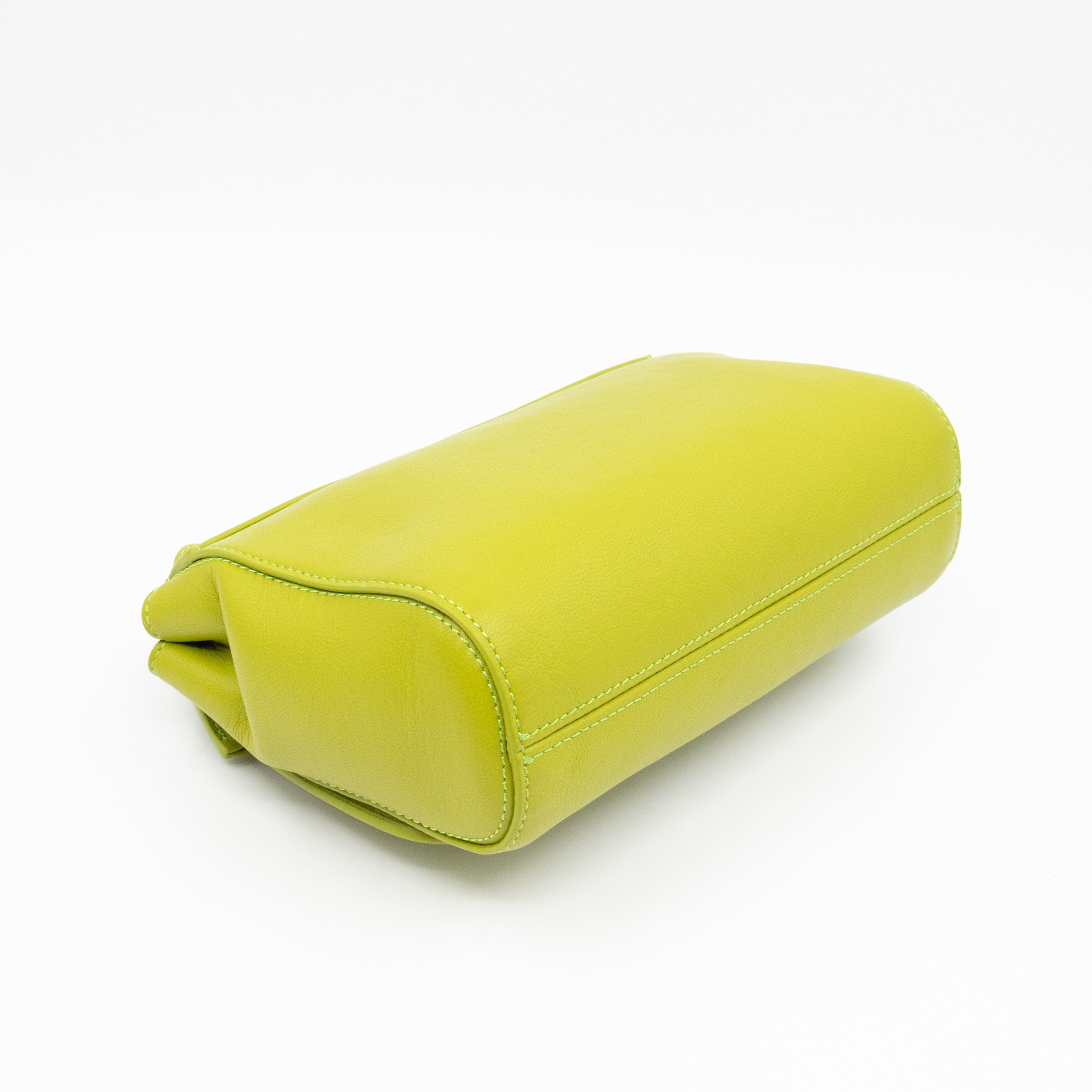Lily Top Handle Acid Green Leather
