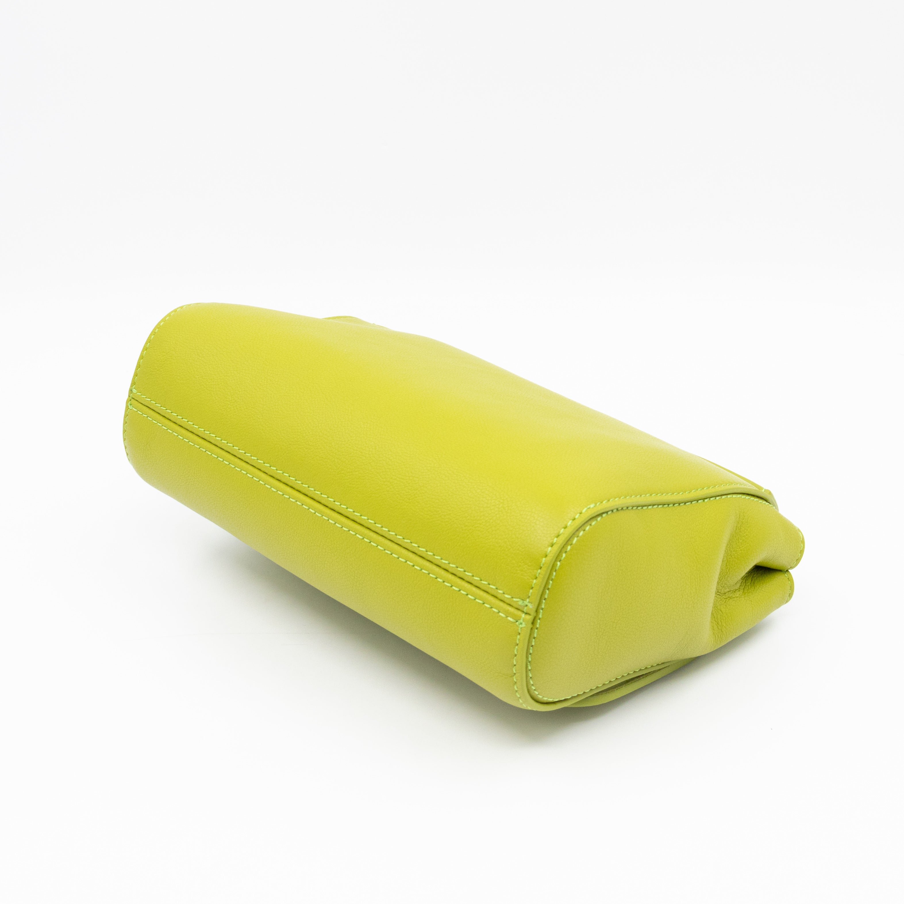 Lily Top Handle Acid Green Leather