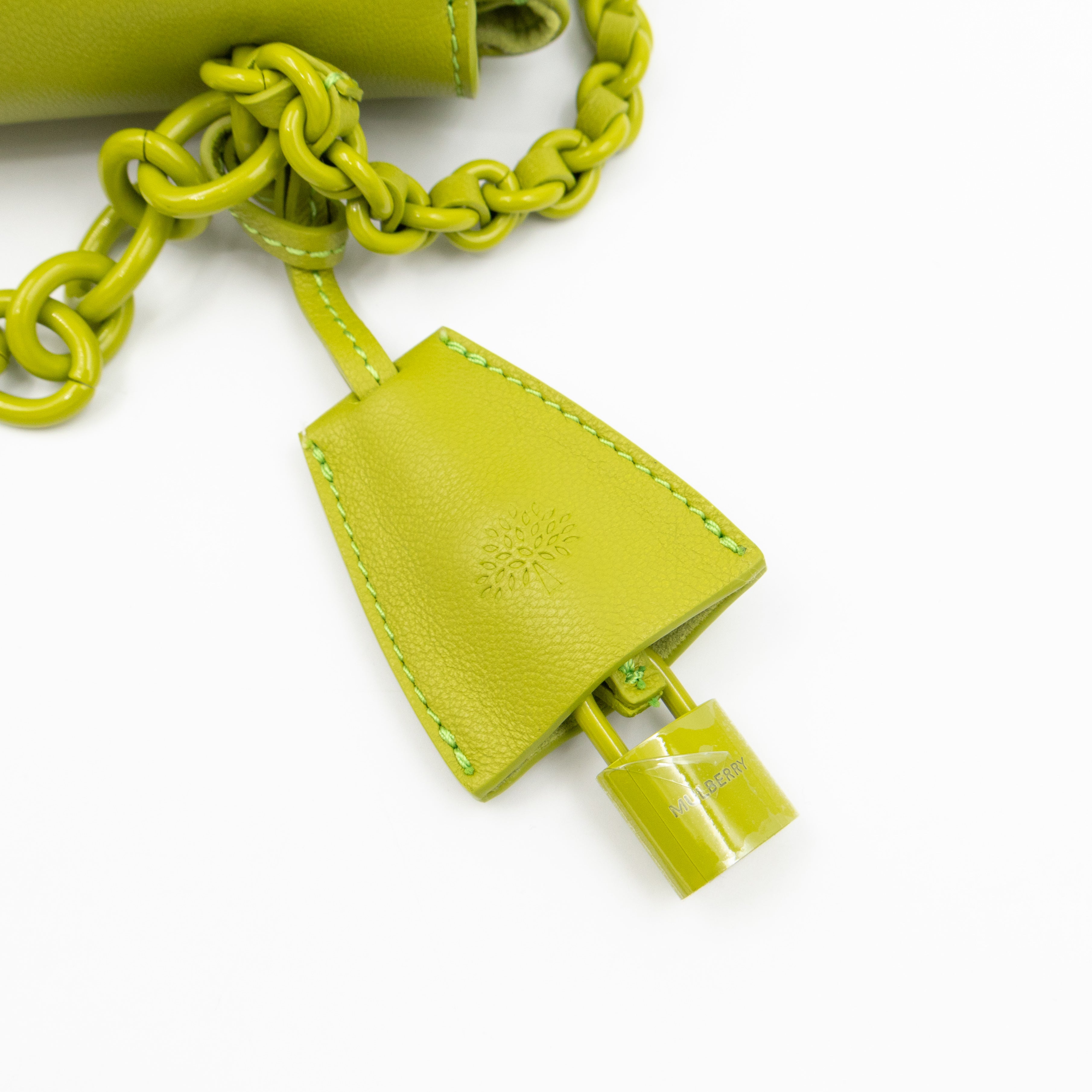 Lily Top Handle Acid Green Leather