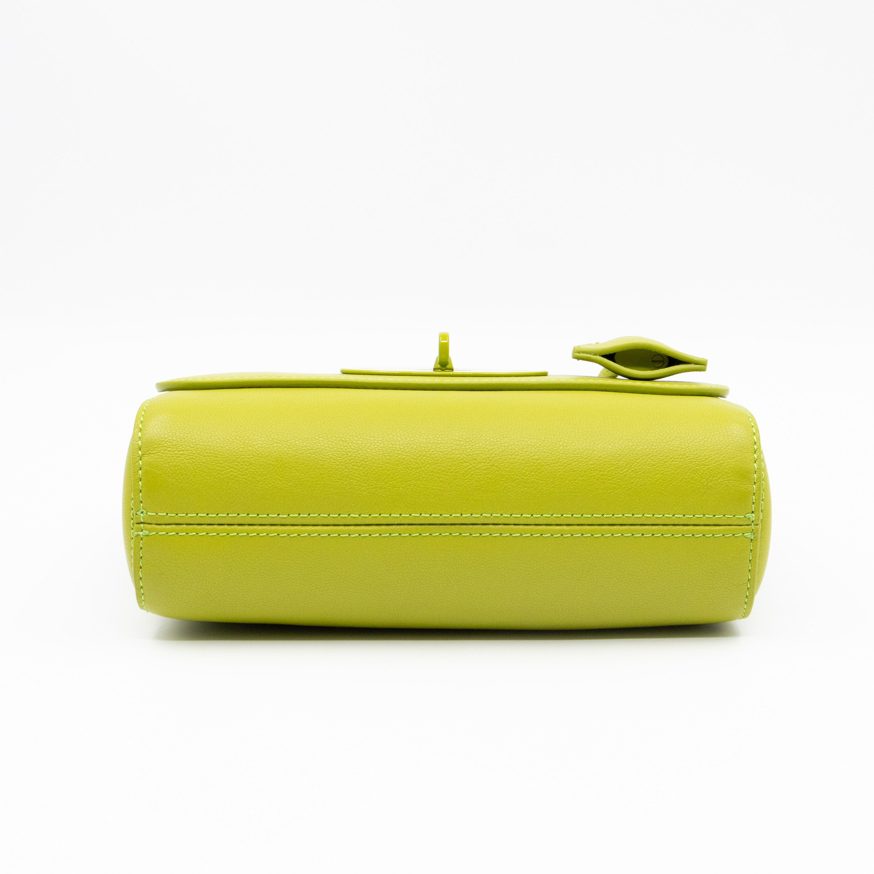 Lily Top Handle Acid Green Leather