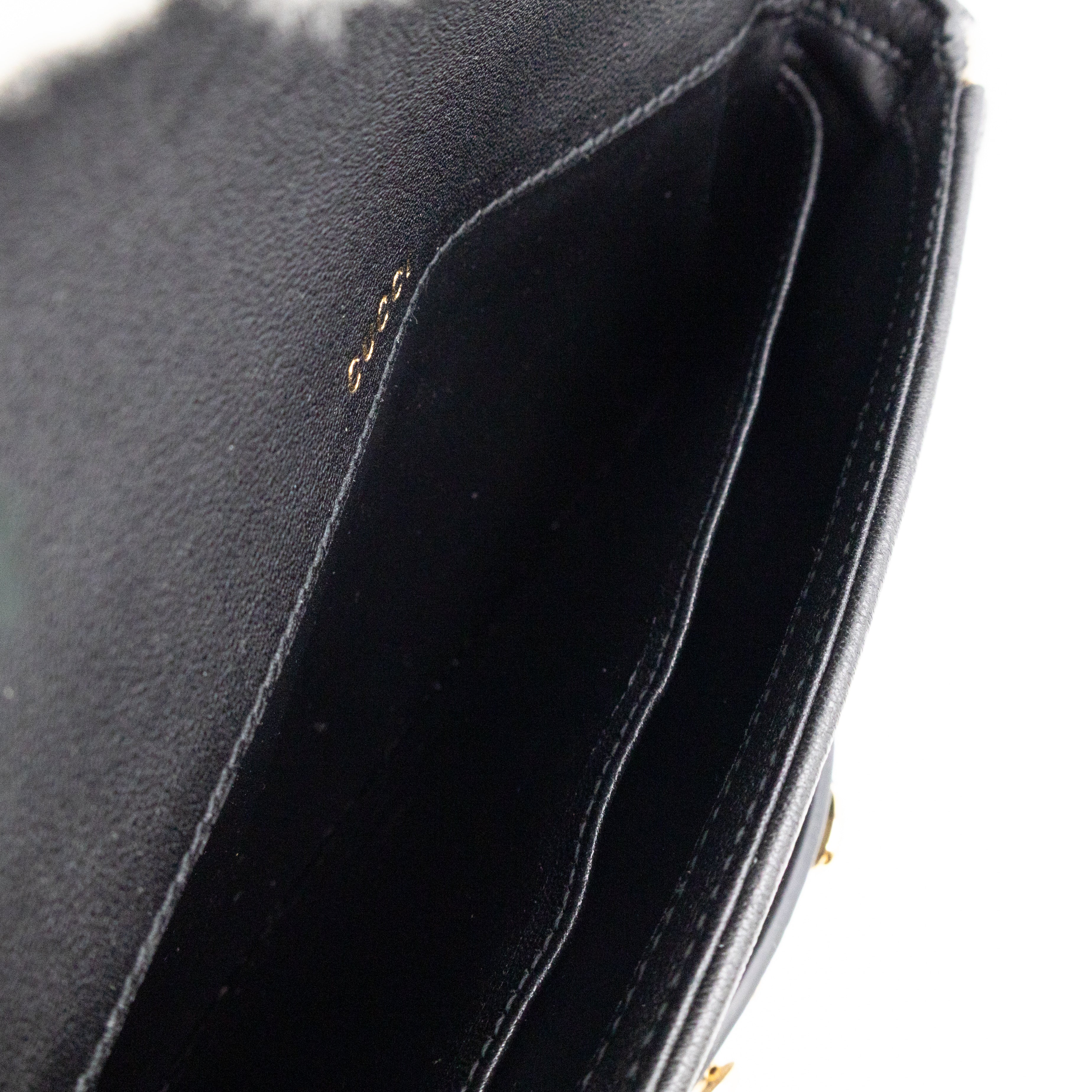 Horsebit 1955 Mini Shoulder Bag Black Leather Shearling