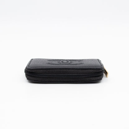 Zip Around Card Case CC Black Caviar