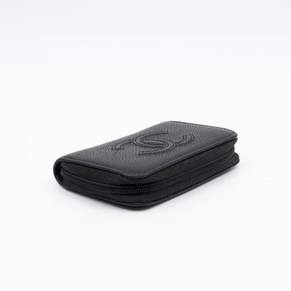 Zip Around Card Case CC Black Caviar