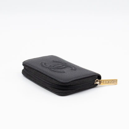 Zip Around Card Case CC Black Caviar