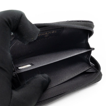 Zip Around Card Case CC Black Caviar