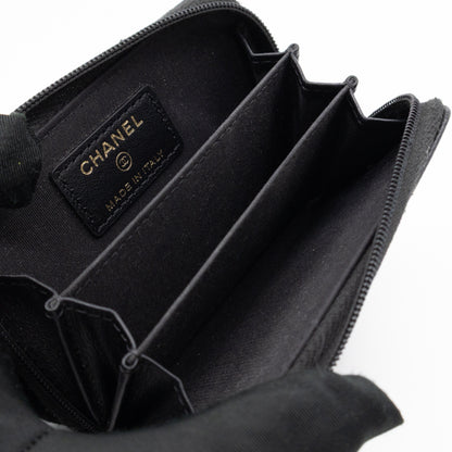 Zip Around Card Case CC Black Caviar