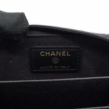 Zip Around Card Case CC Black Caviar