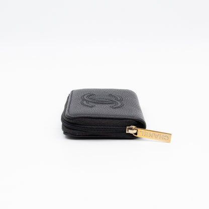 Zip Around Card Case CC Black Caviar
