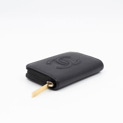 Zip Around Card Case CC Black Caviar