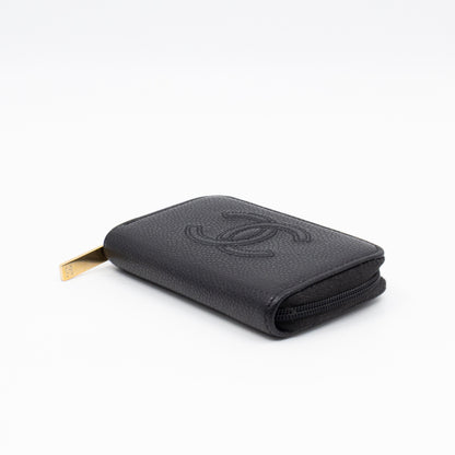 Zip Around Card Case CC Black Caviar