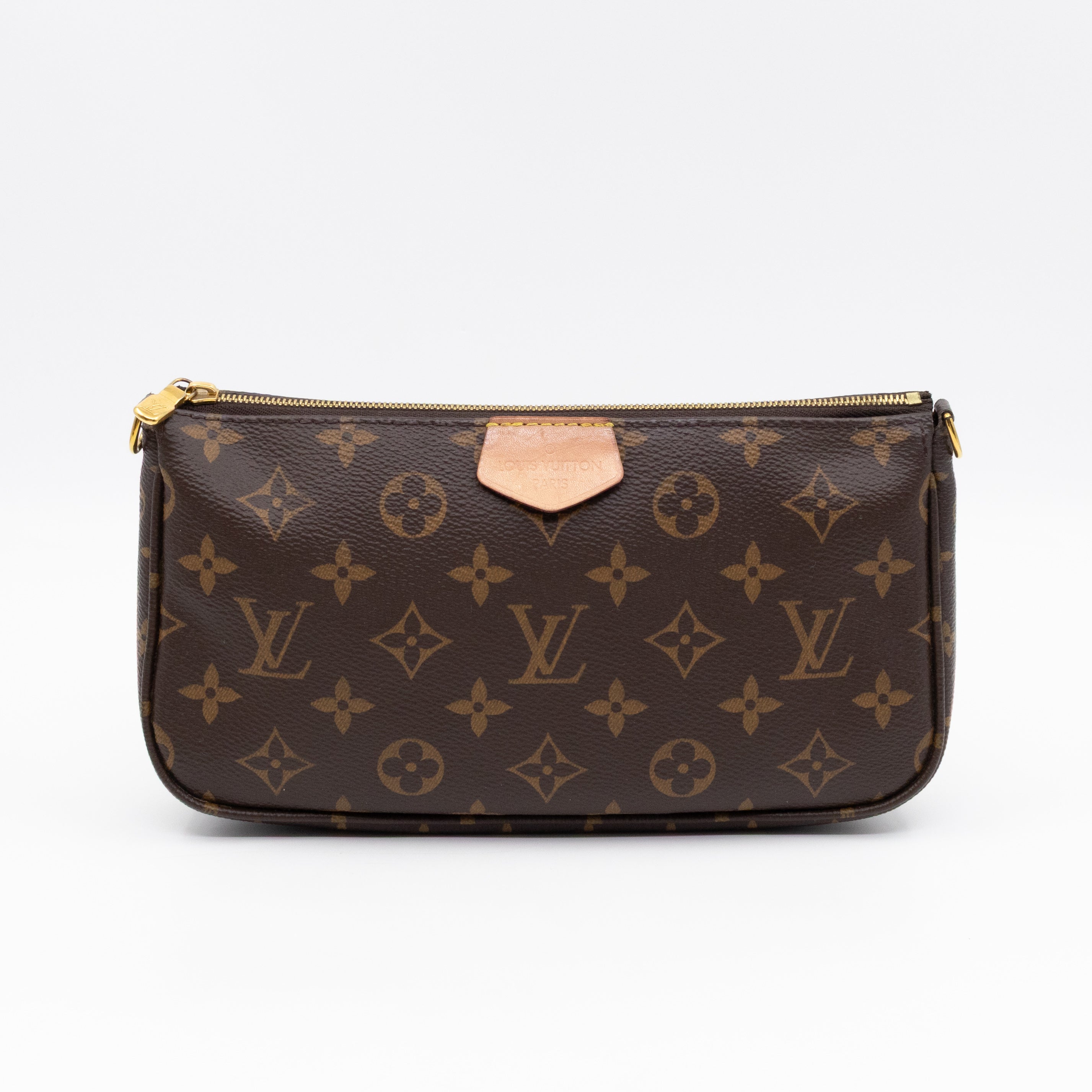 Pochette with Bandouliere and Coin Purse Monogram Kaki