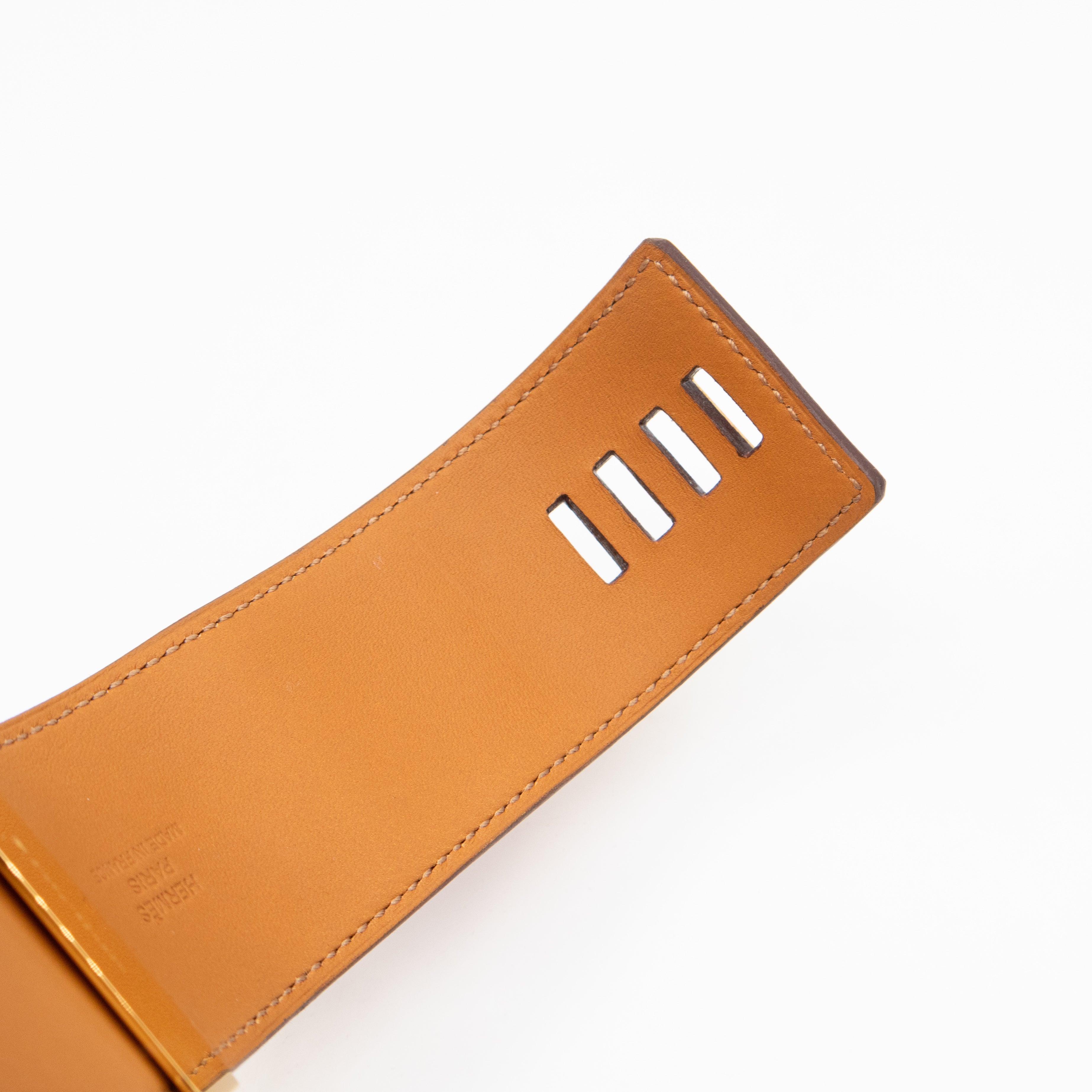 Collier de Chien Bracelet Gold & Red Leather