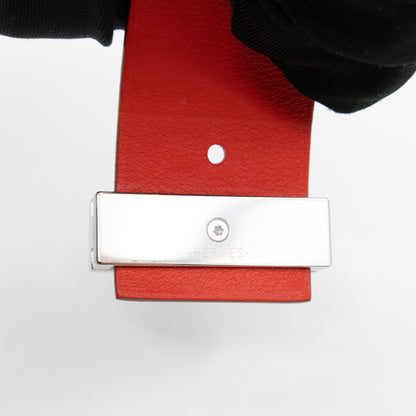 Illusion Reversible Bracelet White Red Swift Leather Palladium