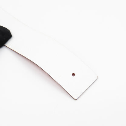 Illusion Reversible Bracelet White Red Swift Leather Palladium