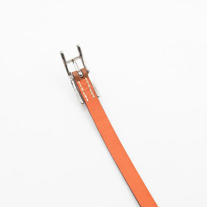 Behapi Double Tour Bracelet Gold Orange Leather Palladium