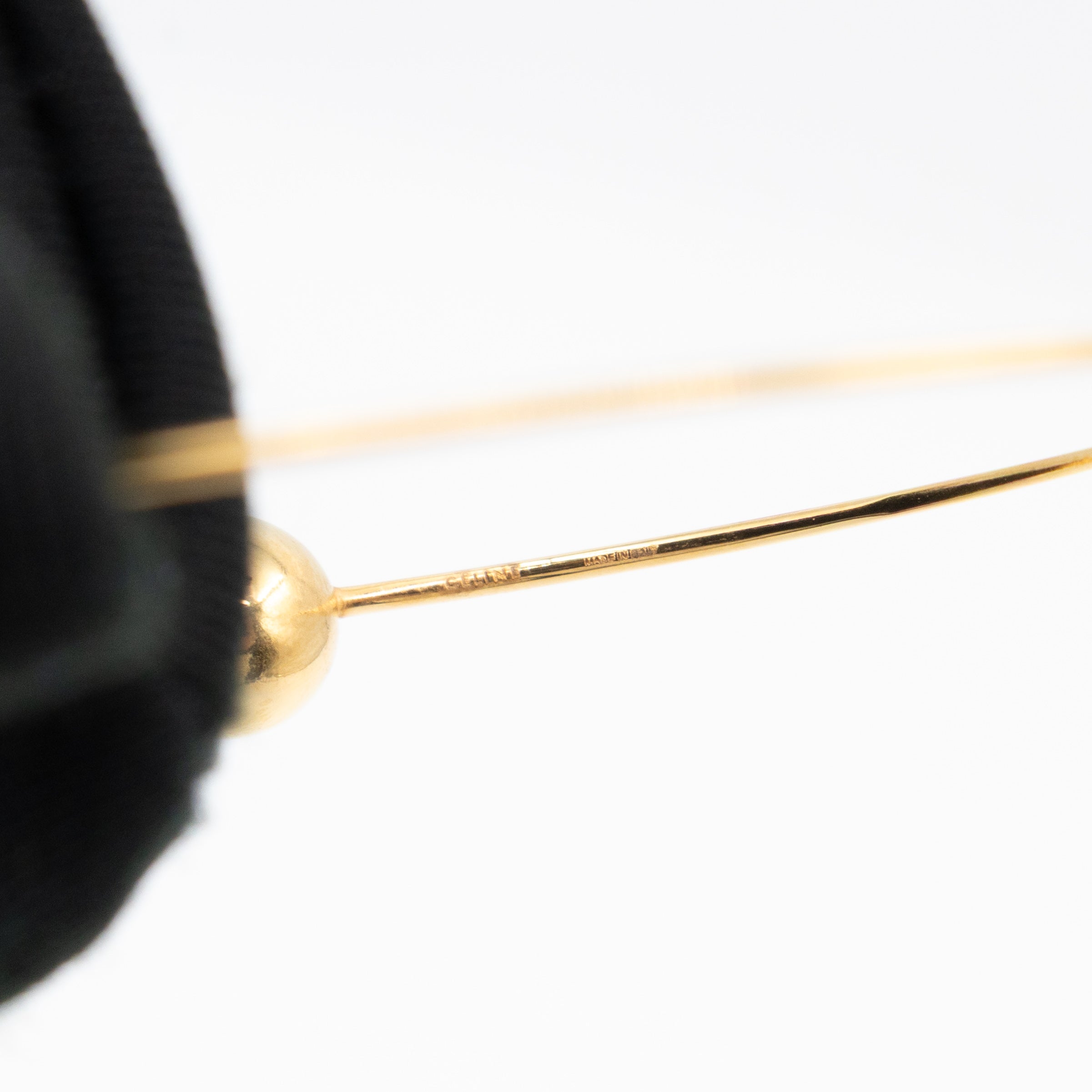 Phoebe Philo Dot Hoop Gold Earrings