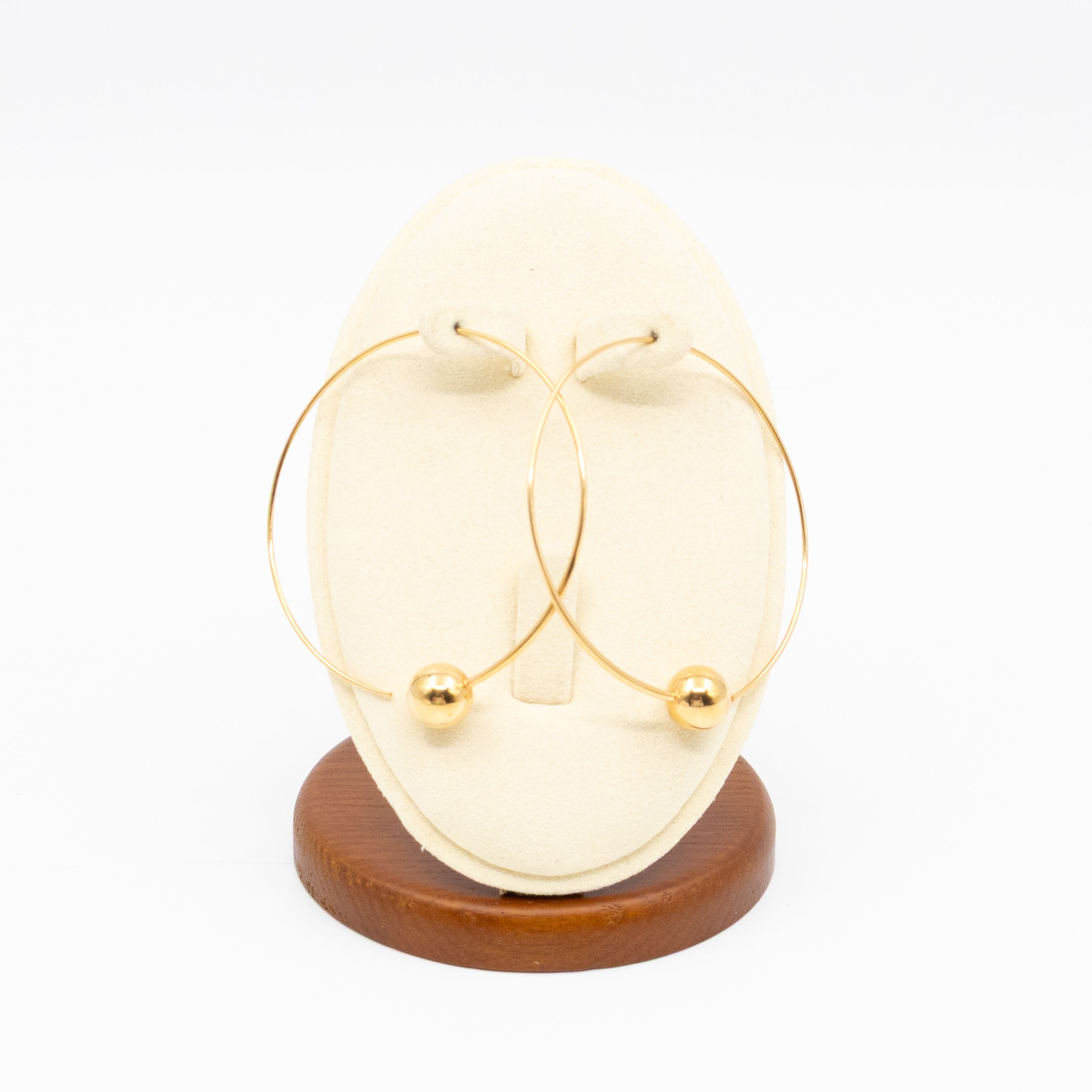 Phoebe Philo Dot Hoop Gold Earrings