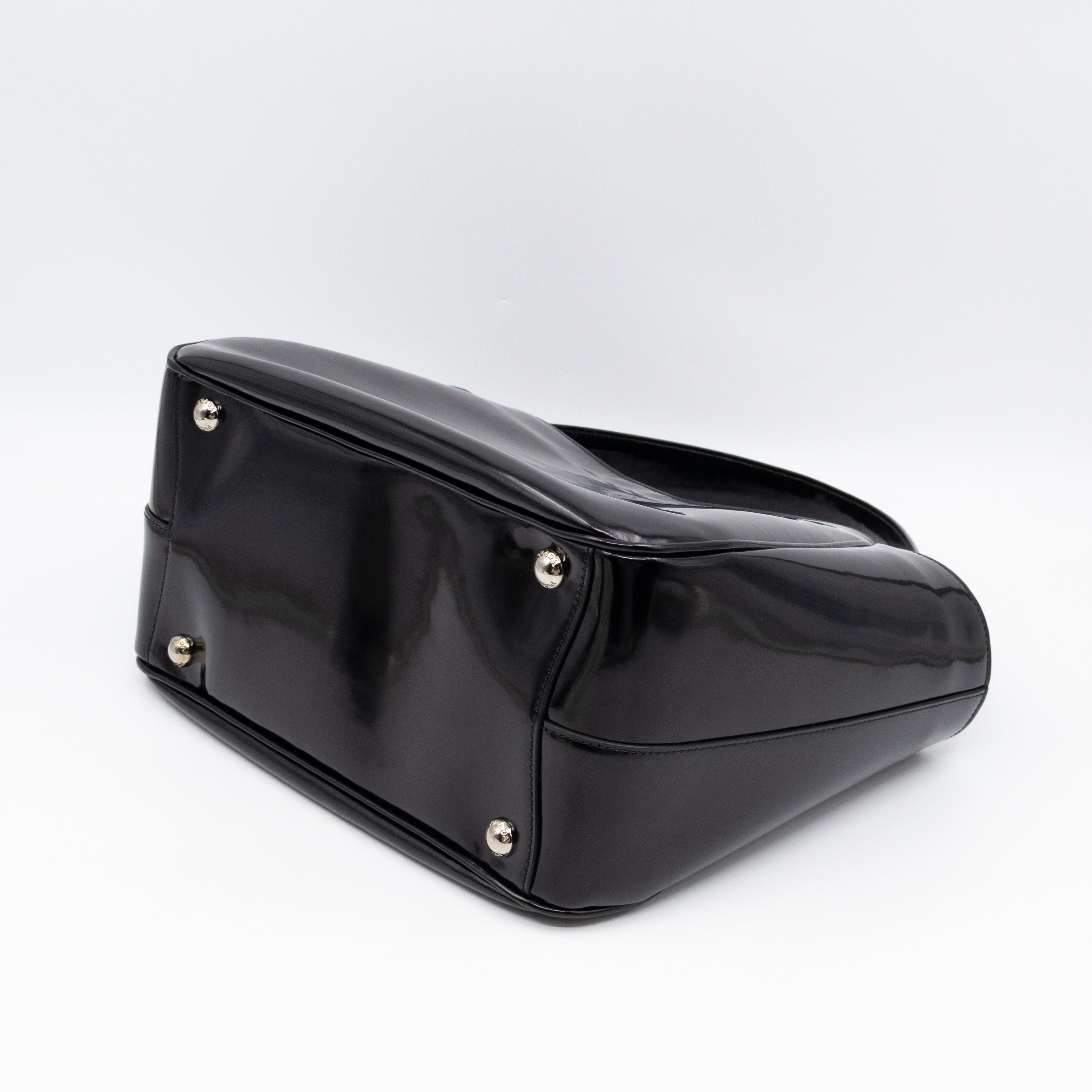 Tote Bag Brushed Black Leather