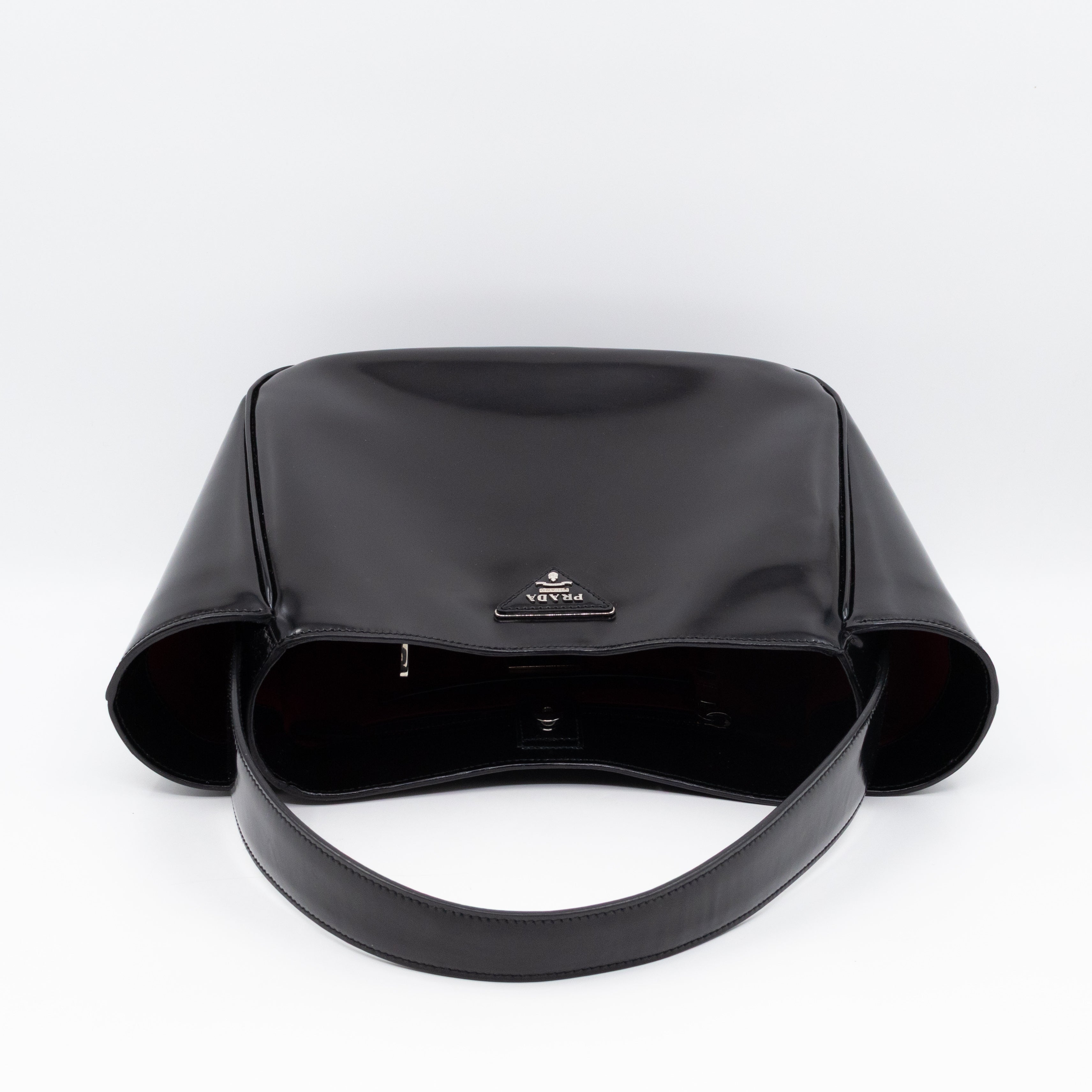 Tote Bag Brushed Black Leather