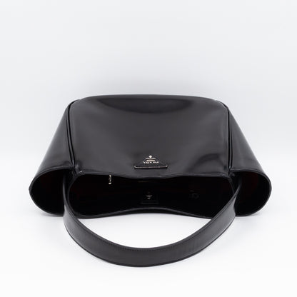 Tote Bag Brushed Black Leather