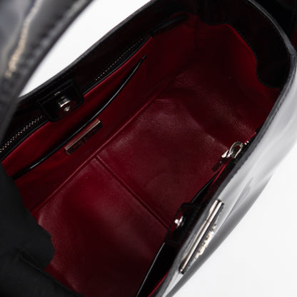 Tote Bag Brushed Black Leather