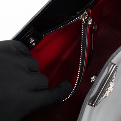 Tote Bag Brushed Black Leather
