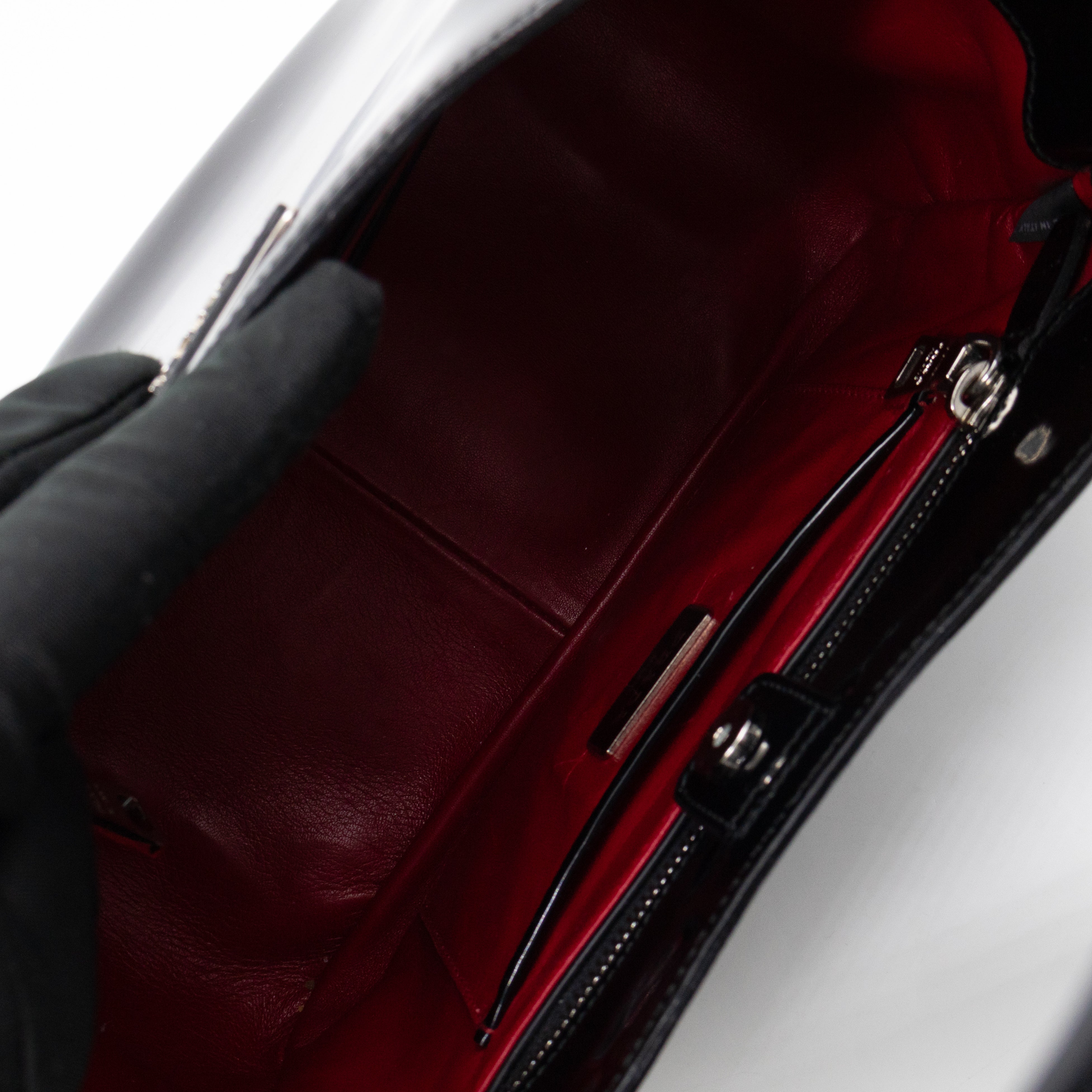 Tote Bag Brushed Black Leather