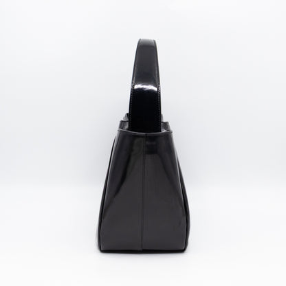 Tote Bag Brushed Black Leather