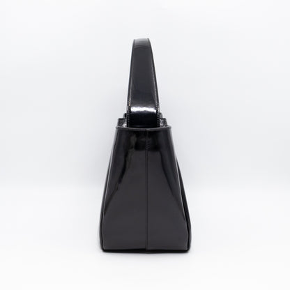 Tote Bag Brushed Black Leather