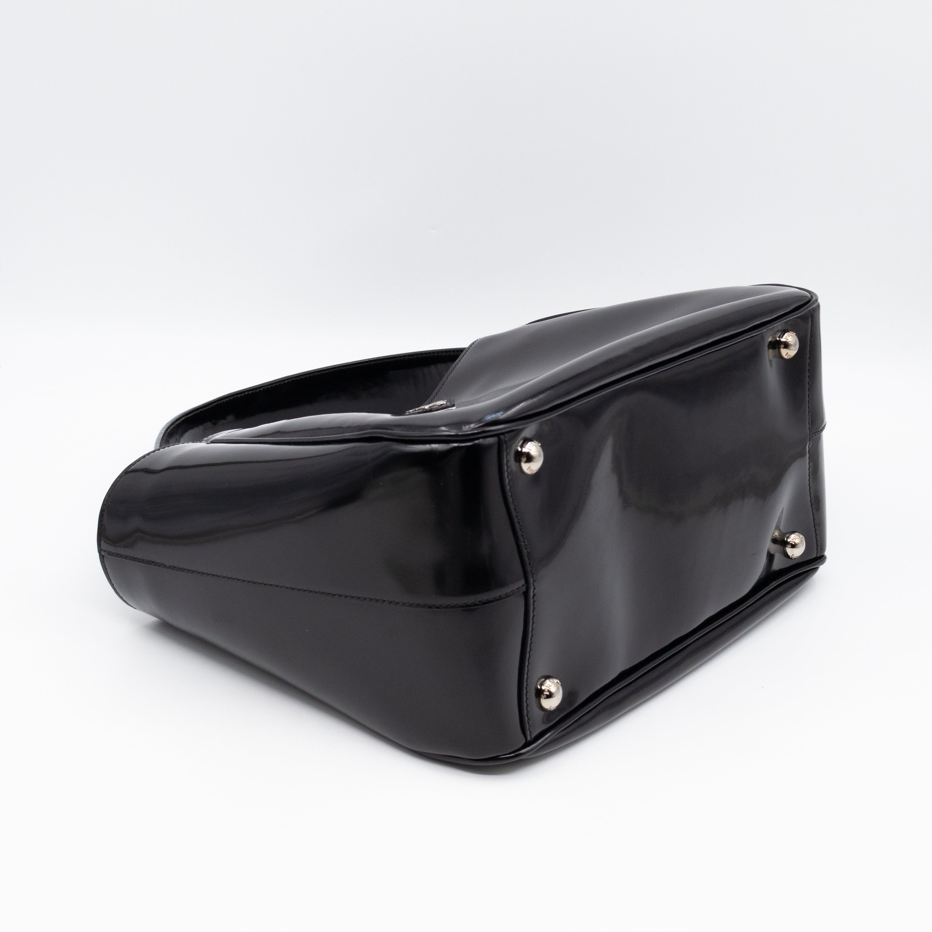Tote Bag Brushed Black Leather