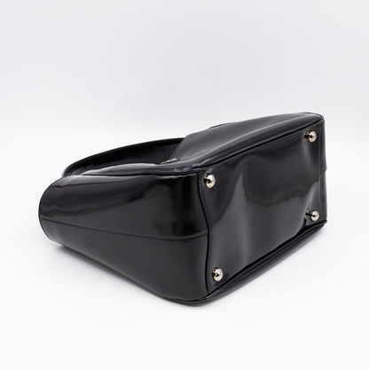 Tote Bag Brushed Black Leather