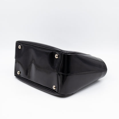 Tote Bag Brushed Black Leather