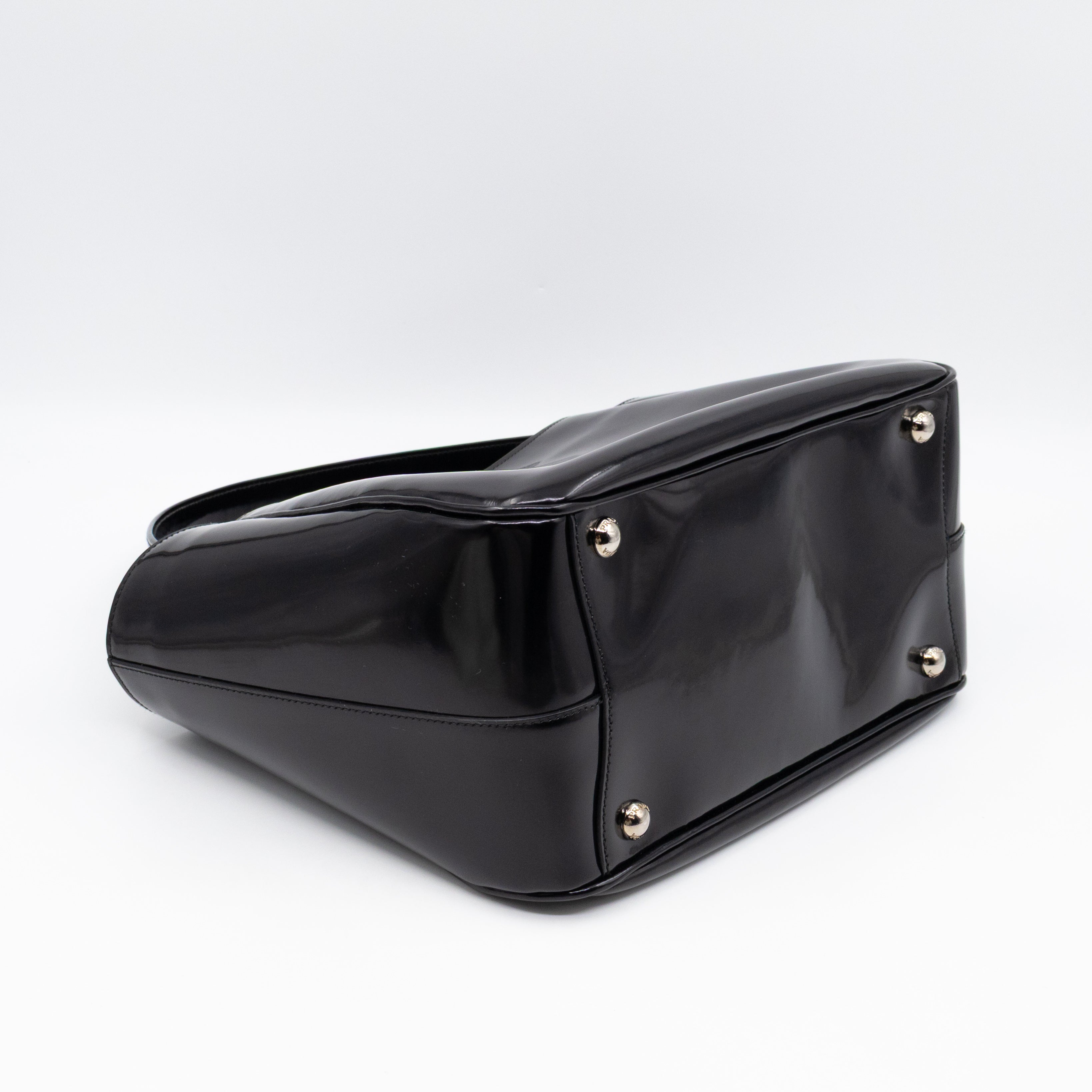 Tote Bag Brushed Black Leather