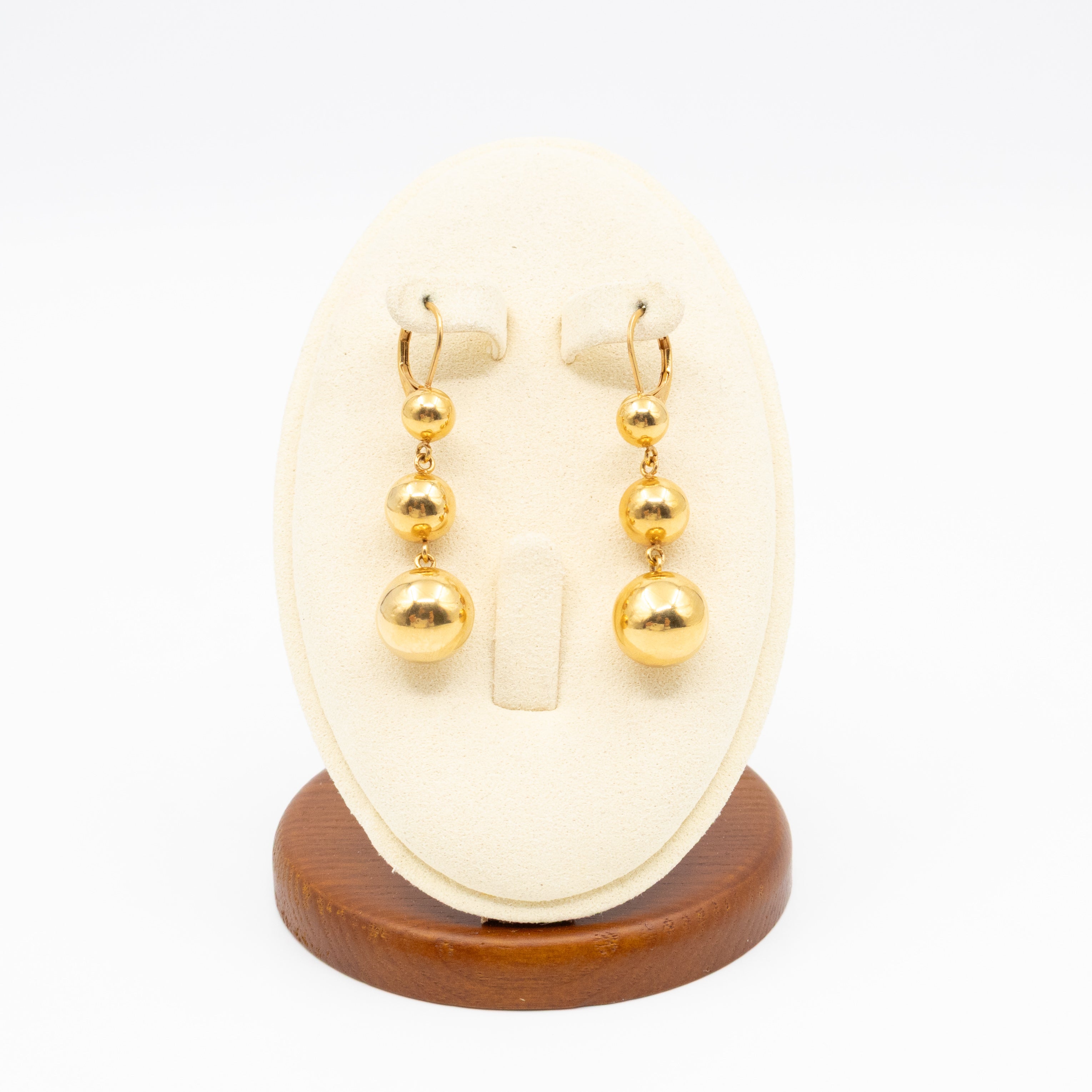 Phoebe Philo Dot Straight Gold Earrings