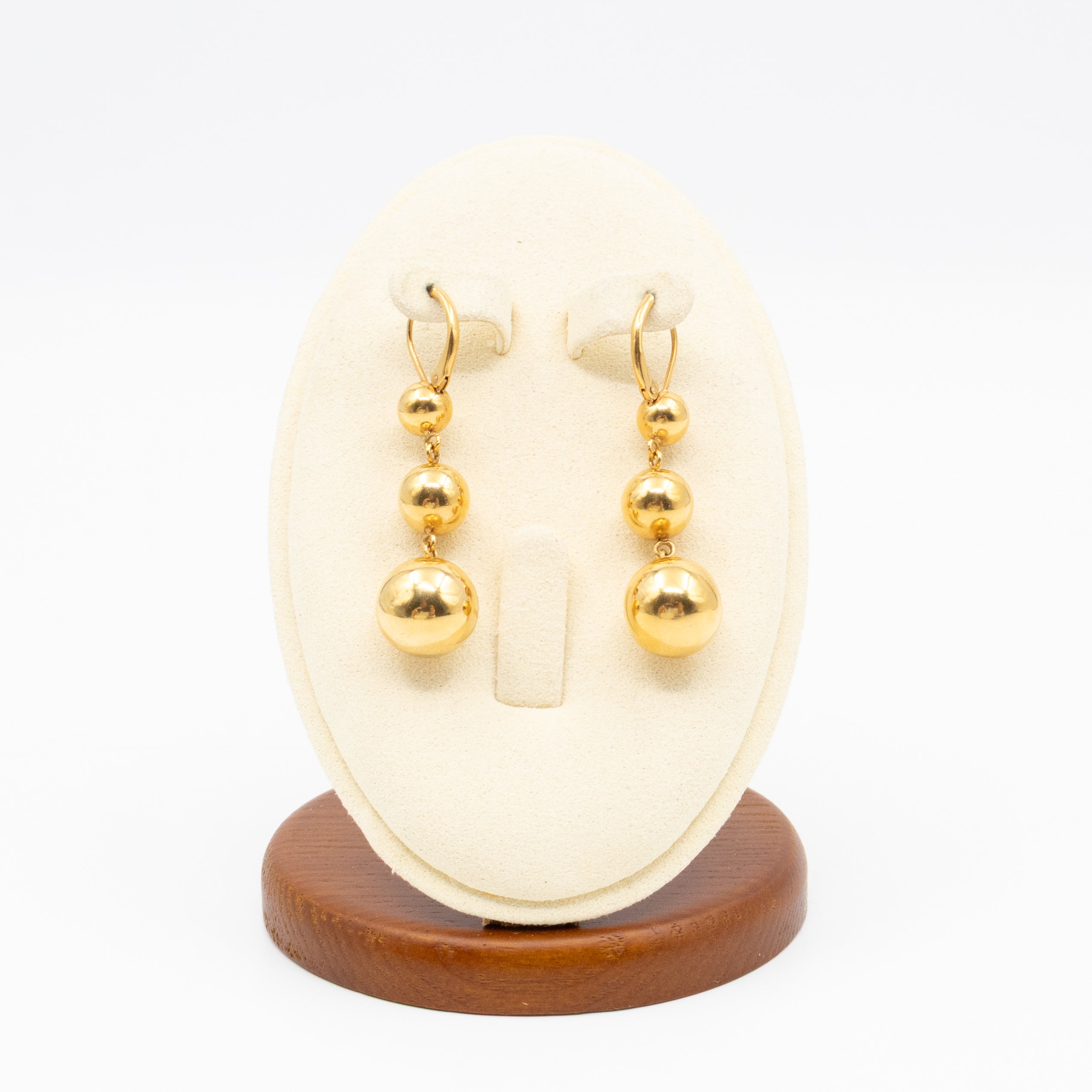 Phoebe Philo Dot Straight Gold Earrings